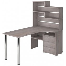 Компьютерный стол Жаспера-132-160 правый с надстройкой