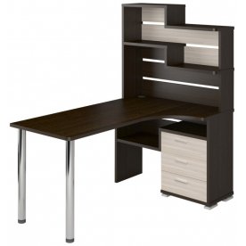 Компьютерный стол СР-132-160 правый с надстройкой