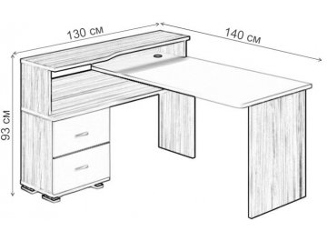 Компьютерный стол Жаспера-620/140
