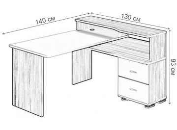 Компьютерный стол Жаспера-620/140