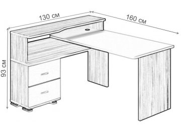 Компьютерный стол Жаспера-620/160