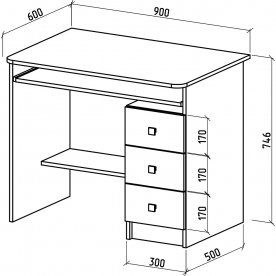 Компьютерный стол Бостон