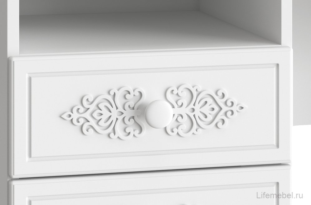 Письменный стол Ассоль АС-241К белое дерево