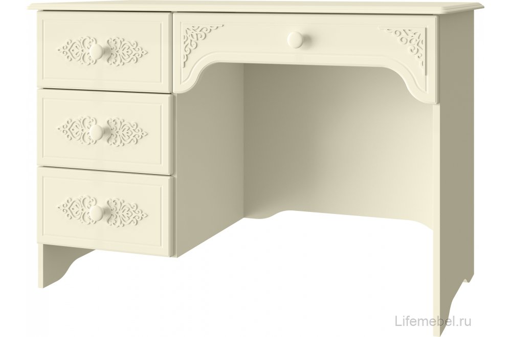 Письменный стол Ассоль плюс АС-6 левый ваниль