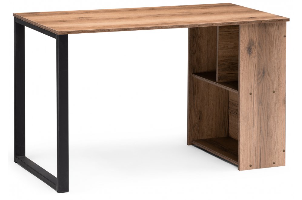Письменный стол Битти Лофт 116х60х75 дуб делано темный / черный матовый