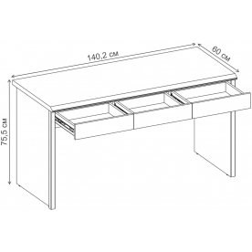 Письменный стол Bjork 3S