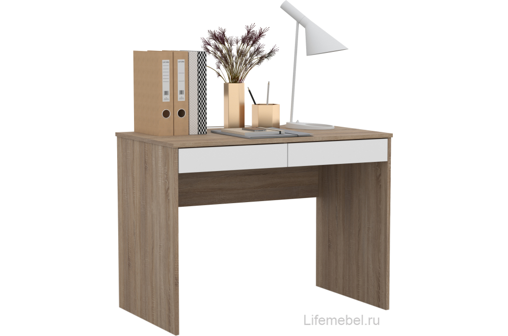 Письменный стол СП-06 дуб сонома / белый РЕ