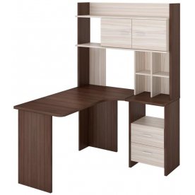 Письменный стол Домино Lite СКЛ-Угл130+НКЛХ-120 ШК-Ч правый