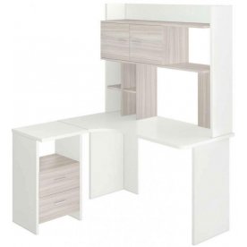 Письменный стол Домино Lite СКЛ-Угл130+НКЛХ-130 БЕК левый