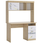 дуб сонома / белый