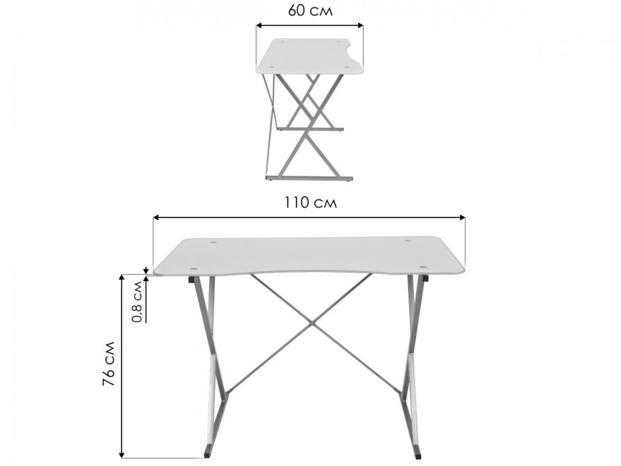 Письменный стол GD-05 белый