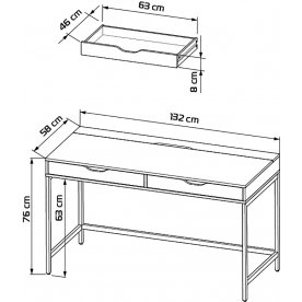 Письменный стол Ингар Д 132