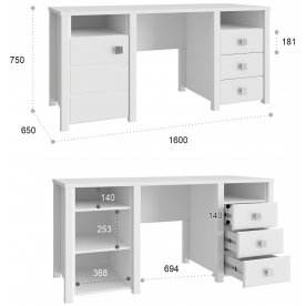 Письменный стол Изабель ИЗ-41К