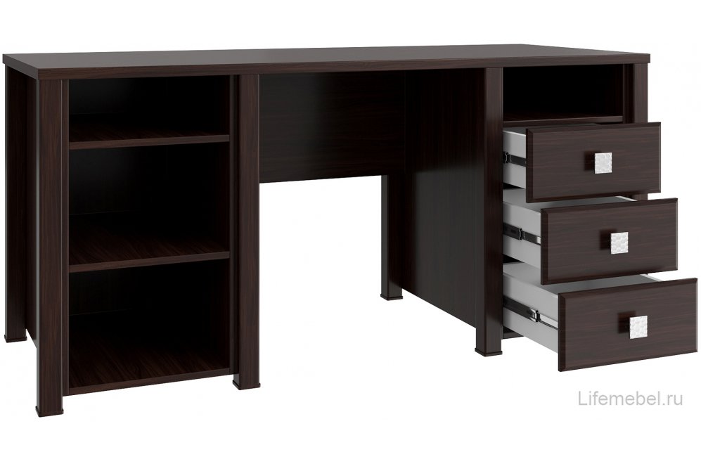 Письменный стол Изабель ИЗ-41К орех темный