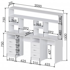Письменный стол Хит-58