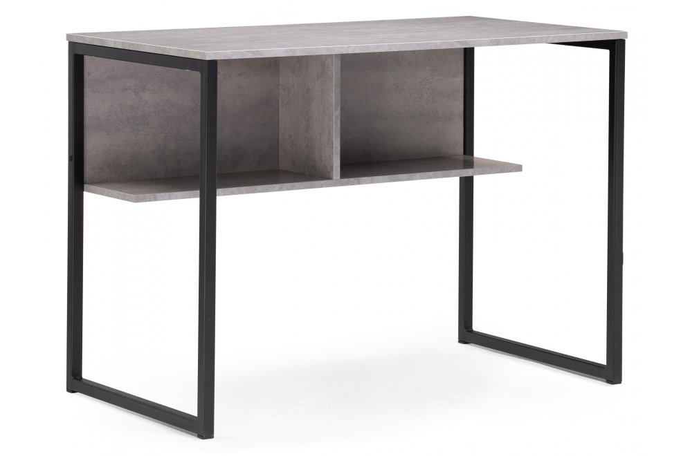 Письменный стол Клер Лофт черный матовый / бетон