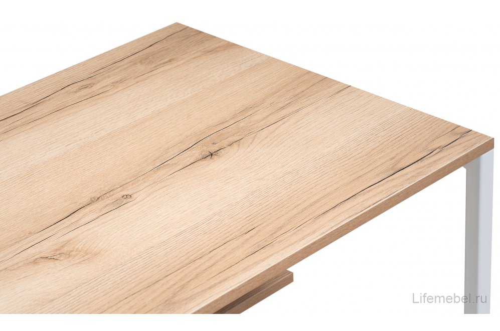 Письменный стол Клер Лофт дуб делано светлый / белый матовый