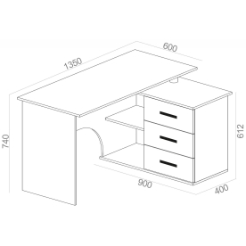 Письменный стол КСТ-09