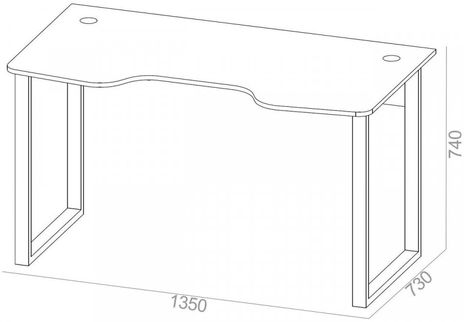 Письменный стол КСТ-19 бетон