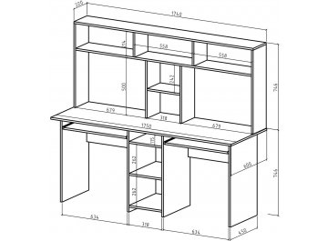 Письменный стол Лайт-10К