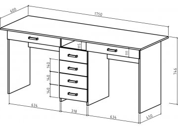 Письменный стол Лайт-11Я
