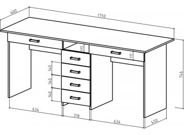 Письменный стол Лайт-11Я