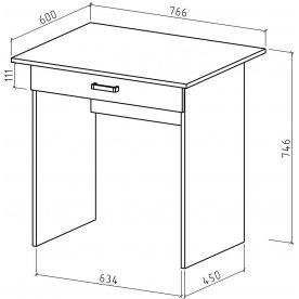 Письменный стол Лайт-1Я