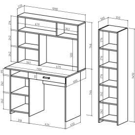 Письменный стол Лайт-2Я