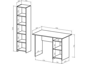 Письменный стол Лайт 3