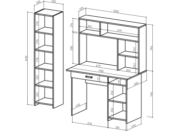 Письменный стол Лайт 3Я