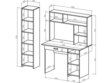 Письменный стол Лайт-3Я