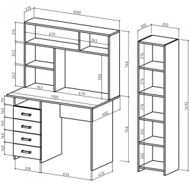 Письменный стол Лайт-4