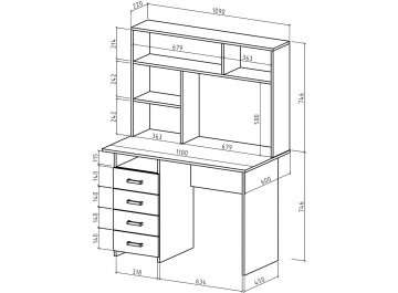 Письменный стол Лайт-4