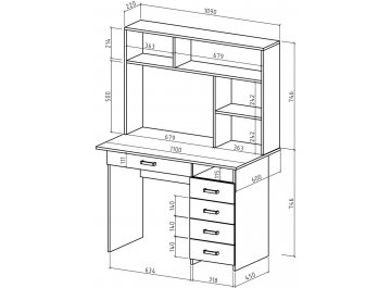 Письменный стол Лайт-5Я
