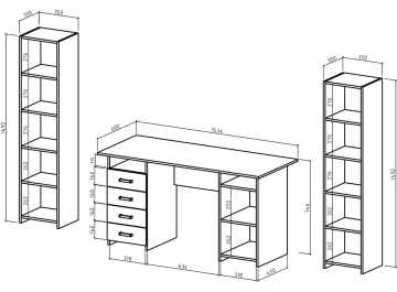 Письменный стол Лайт 8