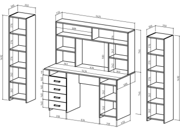 Письменный стол Лайт-8