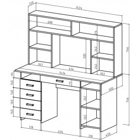 Письменный стол Лайт-8Я