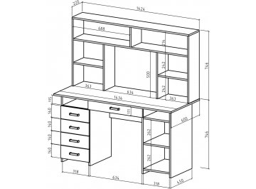 Письменный стол Лайт-8Я