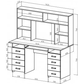 Письменный стол Лайт-9К