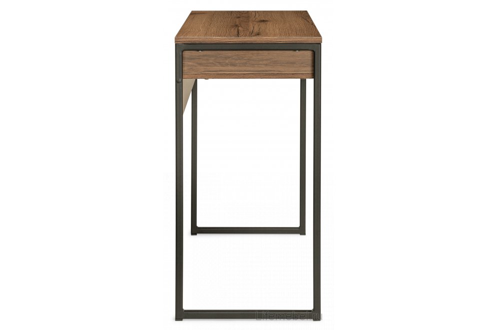 Письменный стол Лео Лофт черный матовый / дуб делано темный