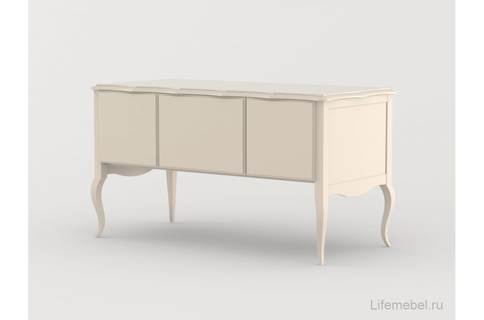 Письменный стол Малонн Ави белый двухтумбовый