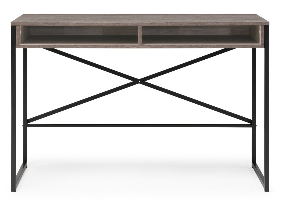 Письменный стол Маньяра 2 114х60х75 дуб рошелье / черный матовый