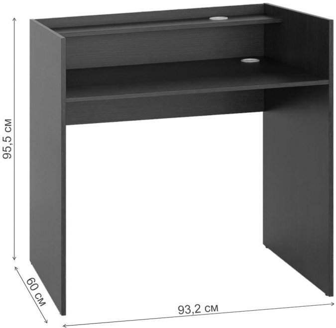 Письменный стол Милана-3 вишня