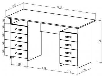 Письменный стол Найт-9