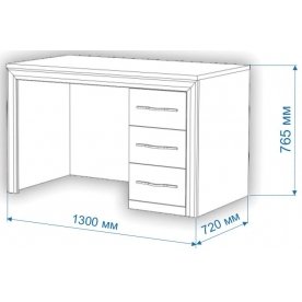 Письменный стол Нобиле СтЯ130+НСт130Я ШШ