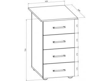 Письменный стол ОФ-10+ОФ-20