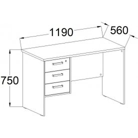 Письменный стол ПС 03.01.4