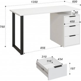 Письменный стол С-406 135х60