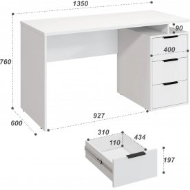 Письменный стол С-407 135х60