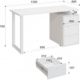 Письменный стол С-416 135х60